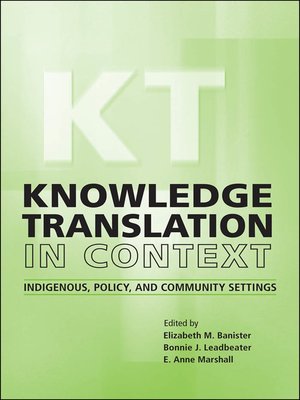 cover image of Knowledge Translation in Context